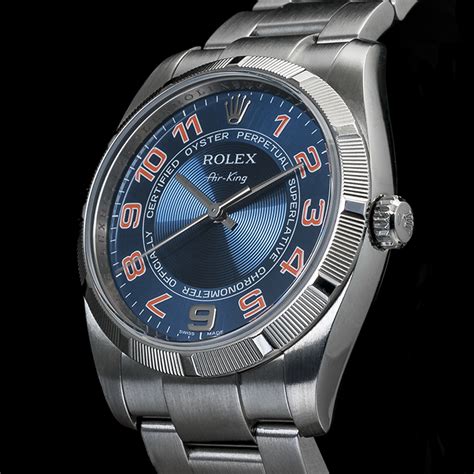 rolex air-king quadrante blu|Rolex Air-King models.